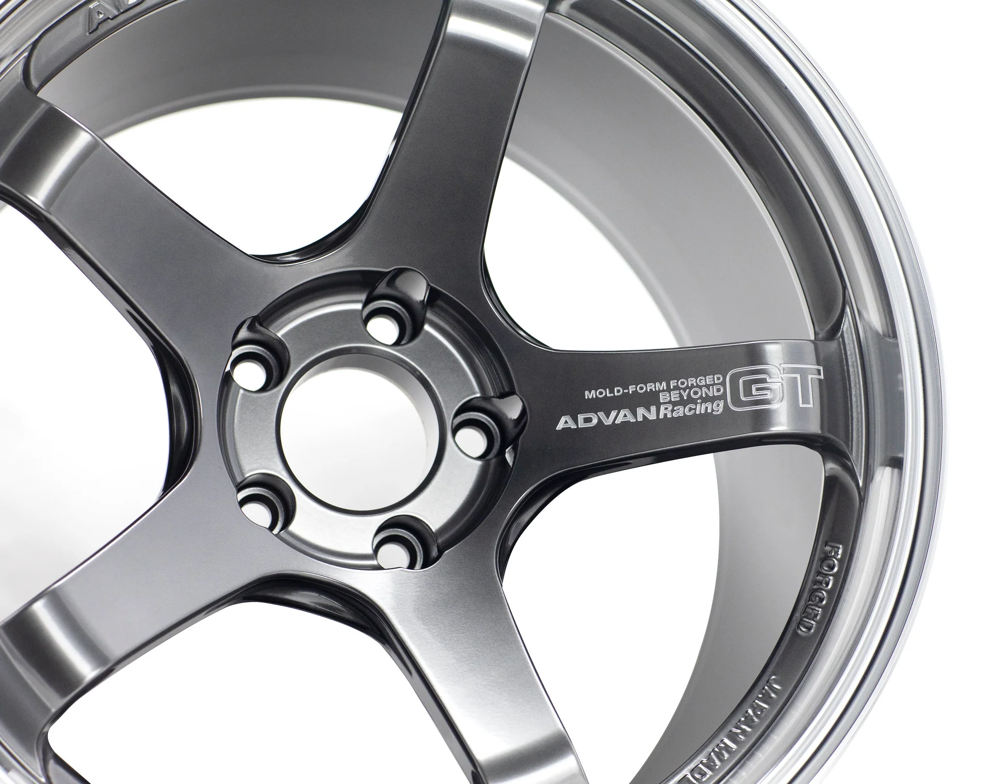 Advan Racing GT Beyond - 18x9.5 / +45 / 5x120 - Machining & Hyper Platinum Black *Set of 4* - Image 6