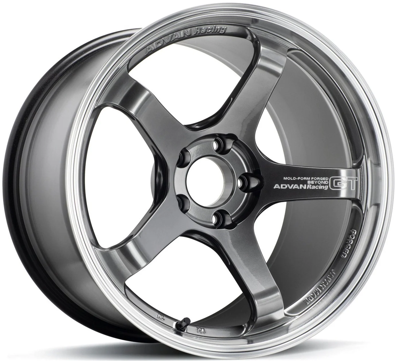 Advan Racing GT Beyond - 19x9.5 +25 / 19x11 +35 / 5x112 - Machining & Hyper Platinum Black *Set of 4*
