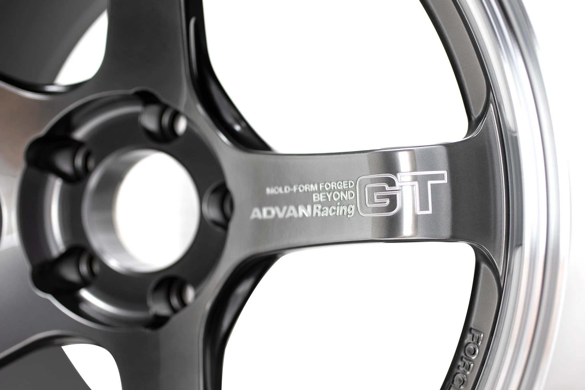 Advan Racing GT Beyond - 19x9.5 +25 / 19x11 +35 / 5x112 - Machining & Hyper Platinum Black *Set of 4* - Image 2