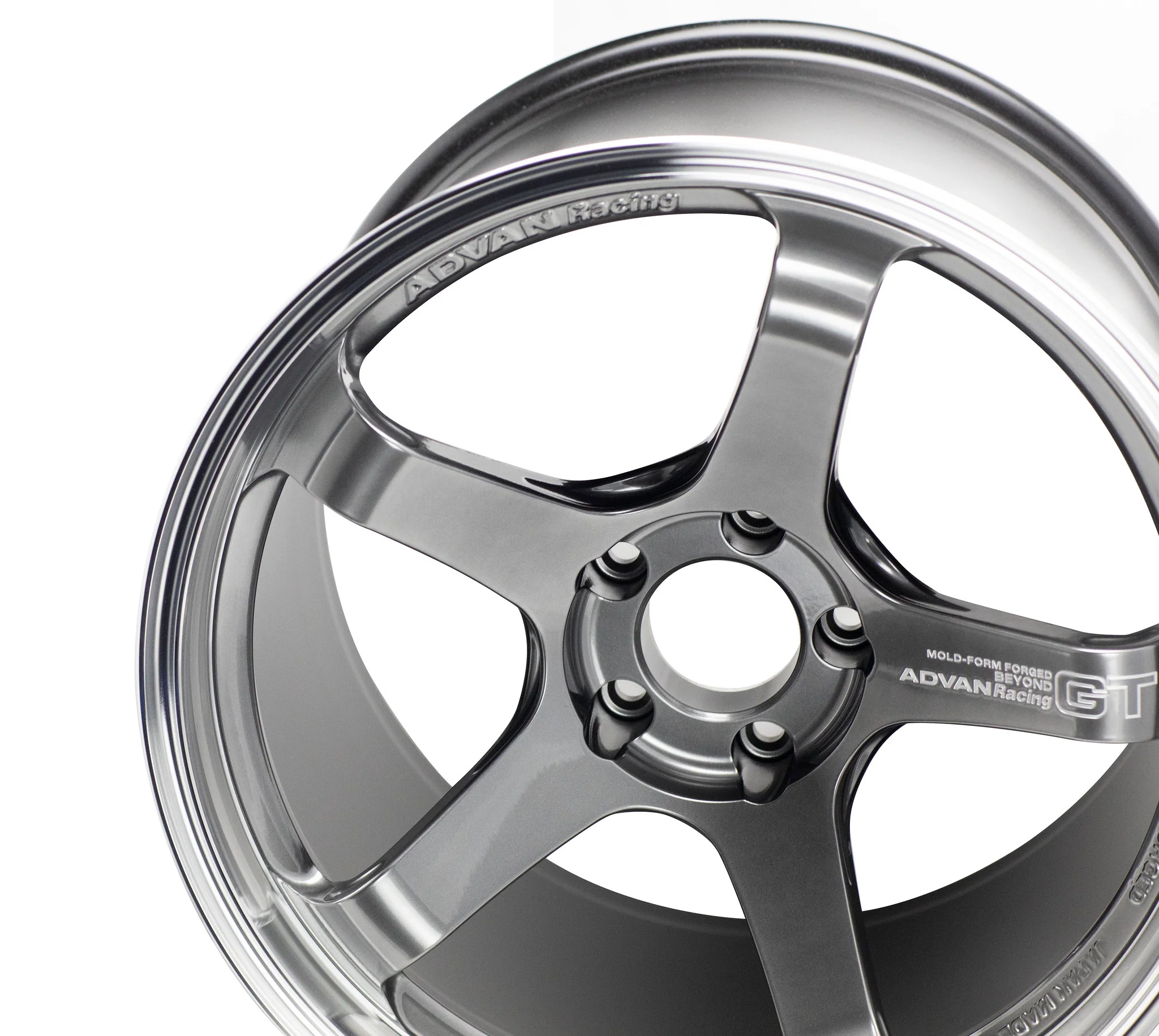 Advan Racing GT Beyond - 19x9.5 +25 / 19x11 +35 / 5x112 - Machining & Hyper Platinum Black *Set of 4* - Image 3