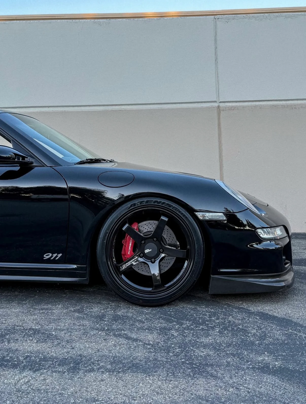 Advan Racing GT for Porsche - 19x9 / 19x12 / 5x130 - Machining & Racing Hyper Black (997 NB Fitment) *Set of 4* - Image 4