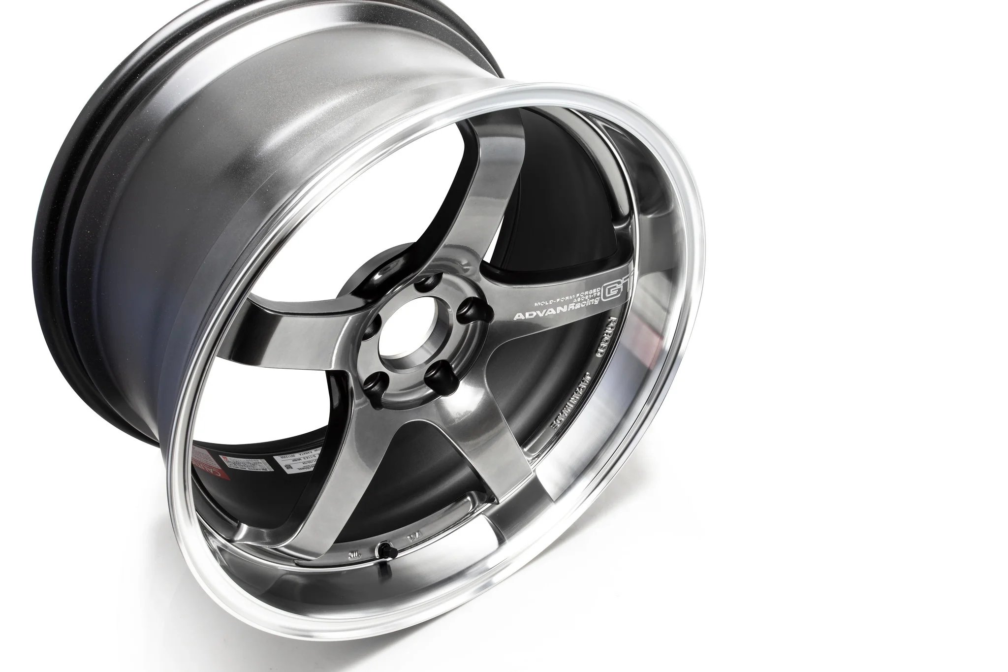 Advan Racing GT for Porsche - 19x9 / 19x12 / 5x130 - Machining & Racing Hyper Black (997 NB Fitment) *Set of 4* - Image 7