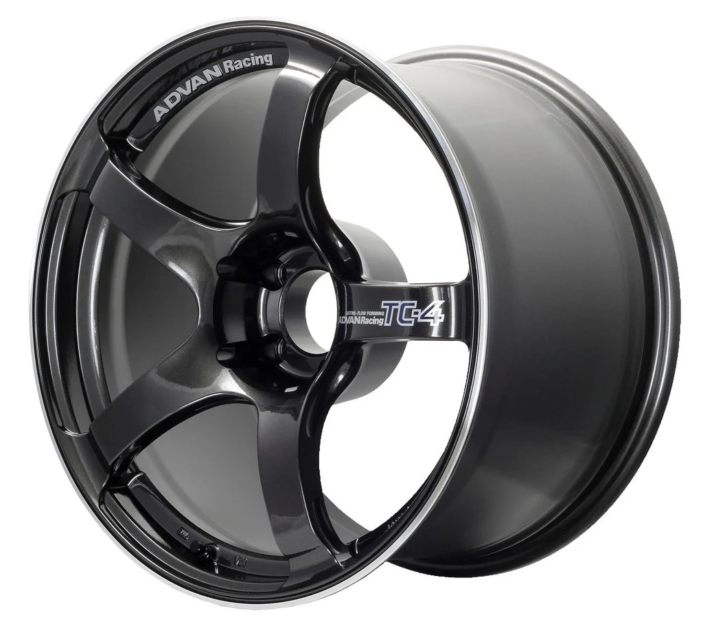 Advan TC-4 - 18x9.5 +45, 5x114.3 - Black Gunmetallic & Ring *Set of 4*