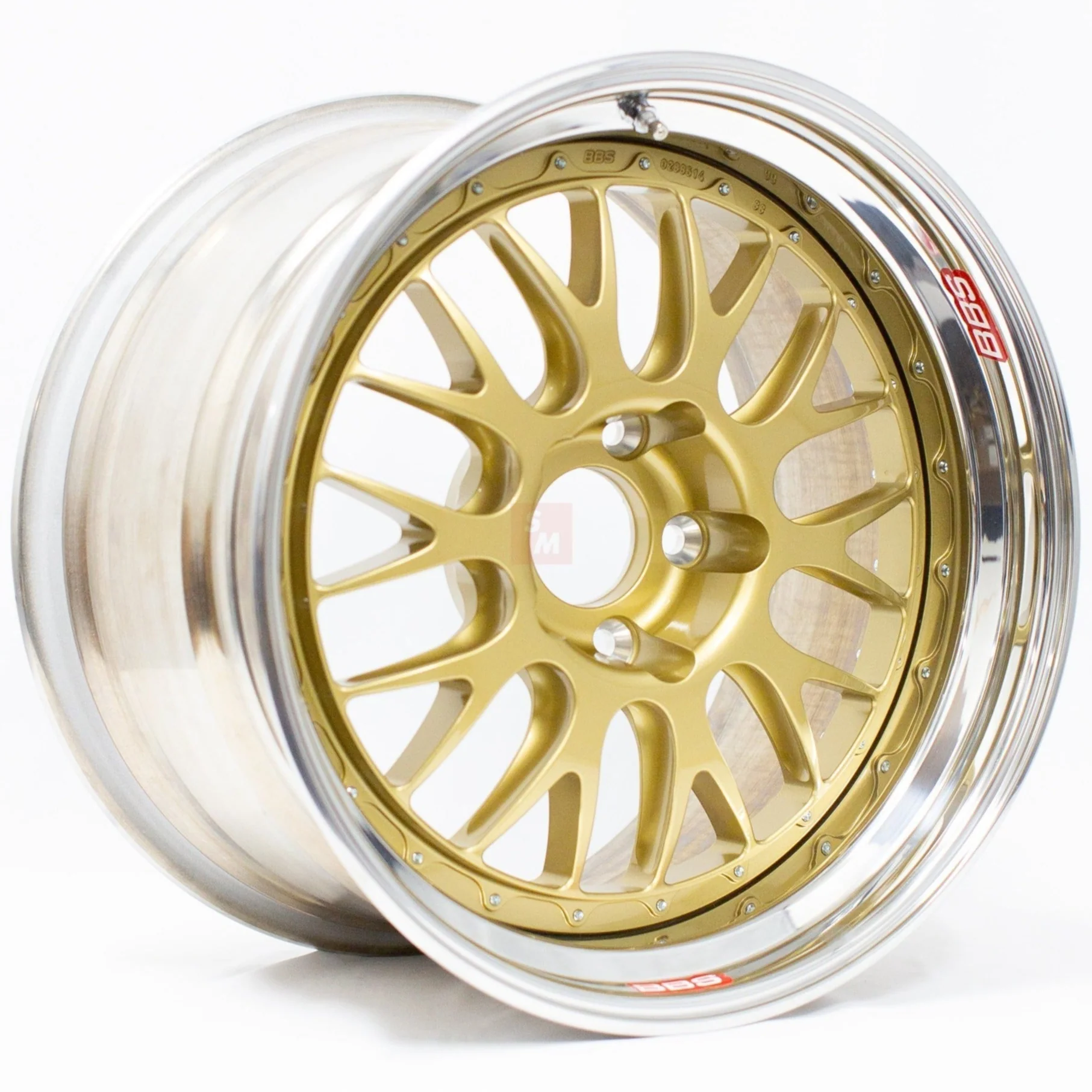 BBS E88 - 18x9.5 +19 / 18x11 +24 / 5x120 (Race Pocket Center) - Gold (E90 M3 / E92 M3 / E93 M3 Fitment) *Set of 4* - Image 4