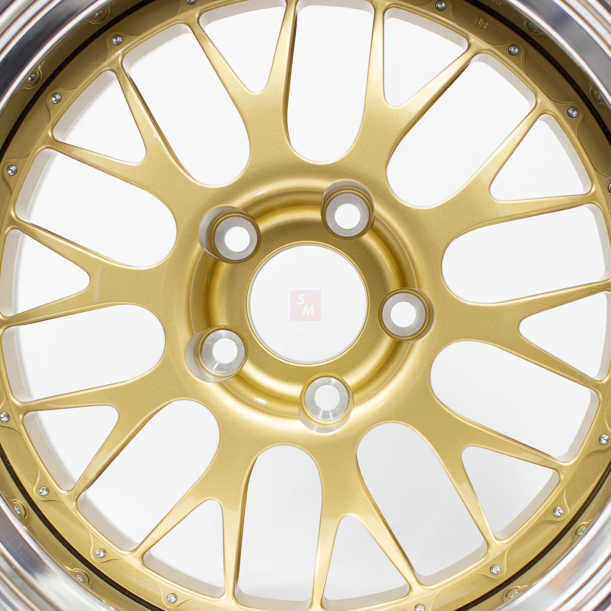 BBS E88 - 18x9.5 +19 / 18x11 +24 / 5x120 (Race Pocket Center) - Gold (E90 M3 / E92 M3 / E93 M3 Fitment) *Set of 4* - Image 8