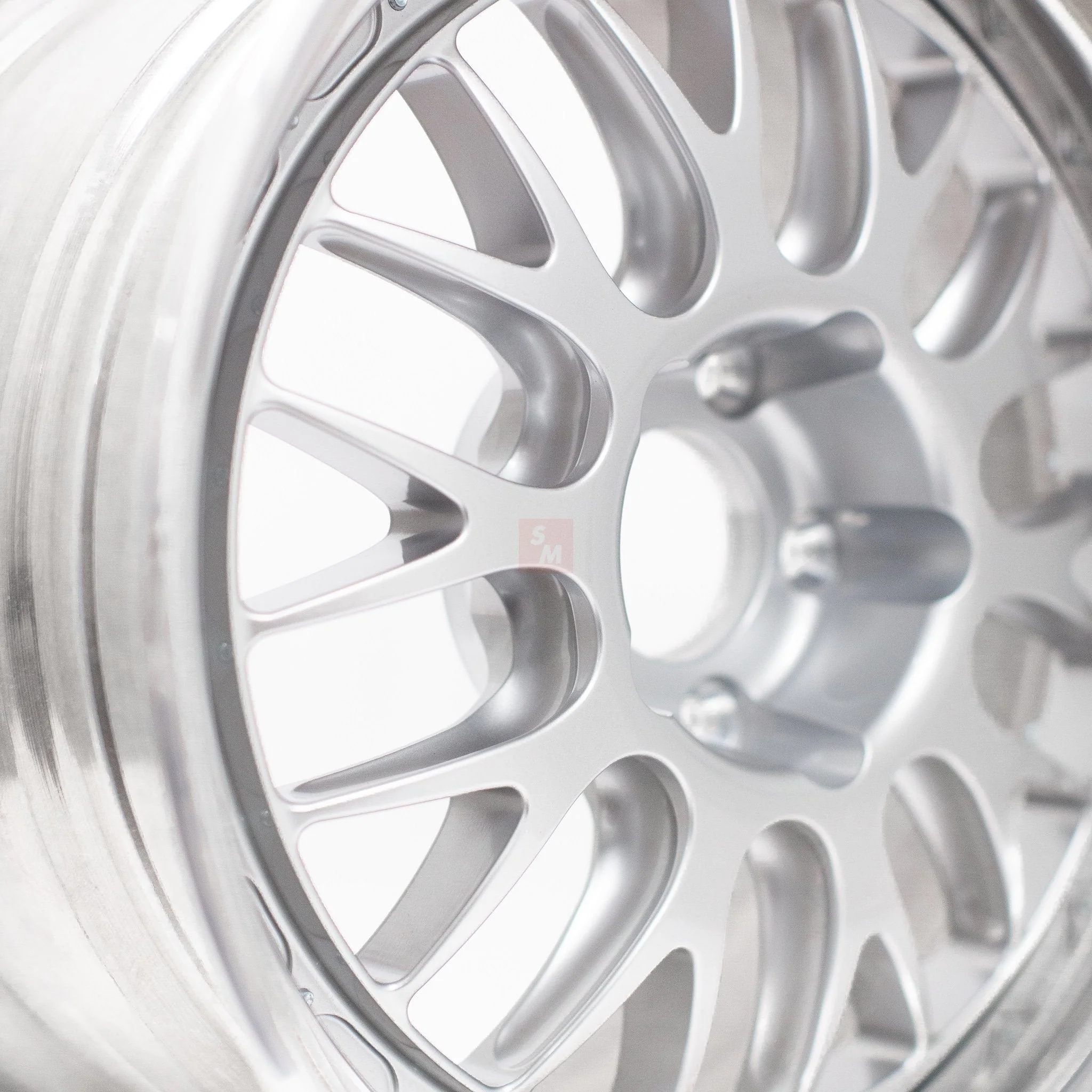 BBS E88 - Porsche 997.1 GT3/NB Fitment (5-lug) - 19x9 / 19x12 / 5x130 - Silver - Image 29