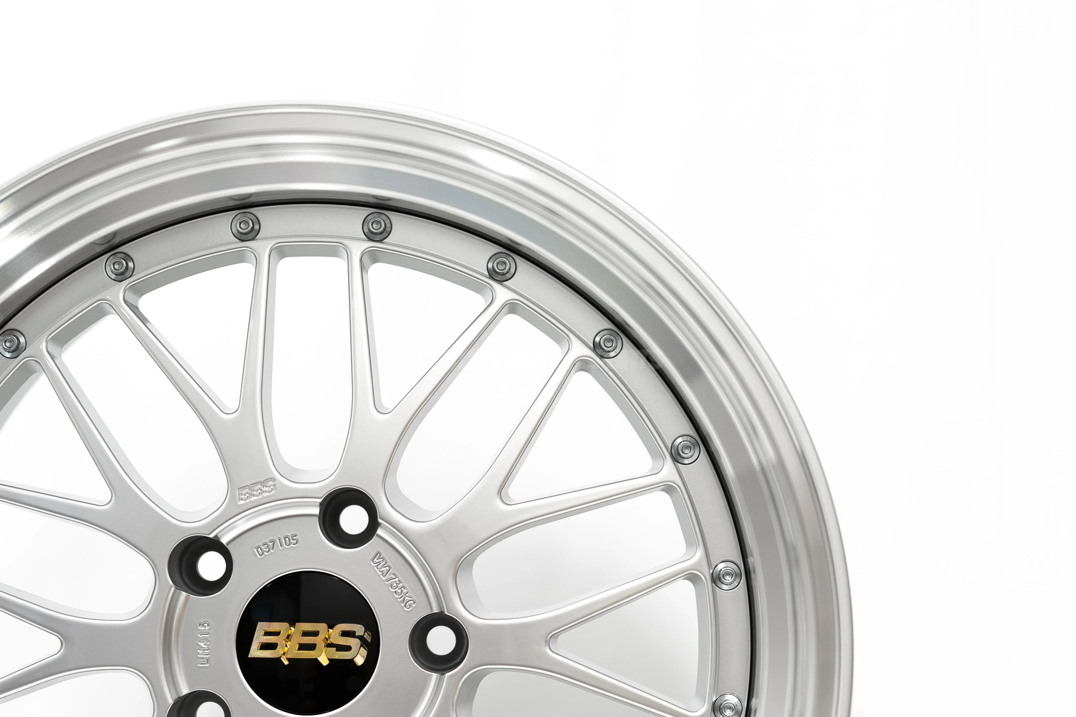 BBS LM - 19x8.5 +50 / 19x10 +45 / 5x130 - Diamond Silver w/ Diamond Cut Rim *Set of 4* - Image 7