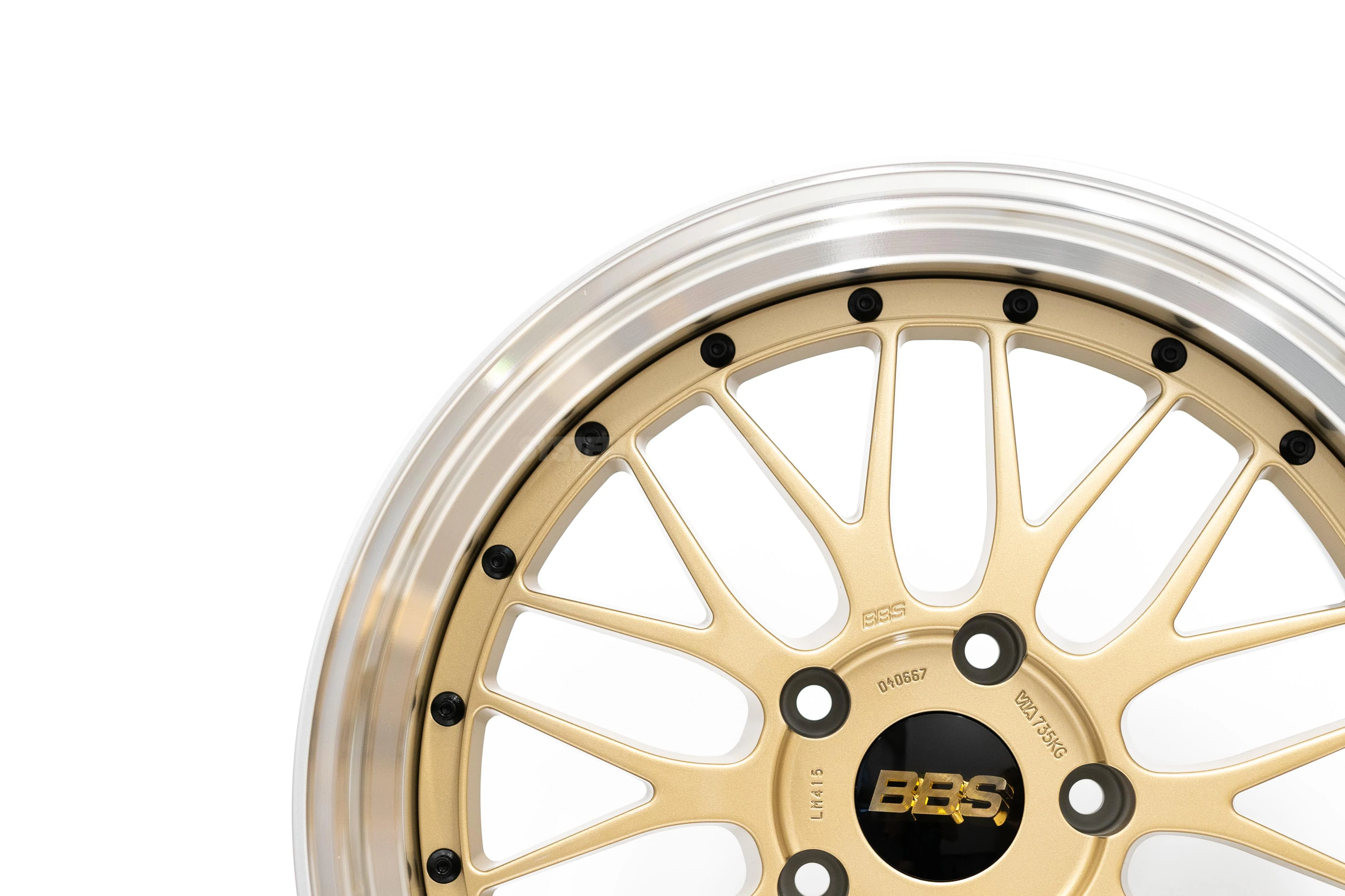 BBS LM - 19x8.5 +50 / 19x11 +63 / 5x130 - Gold w/ Diamond Cut Rim *Set of 4* - Image 15
