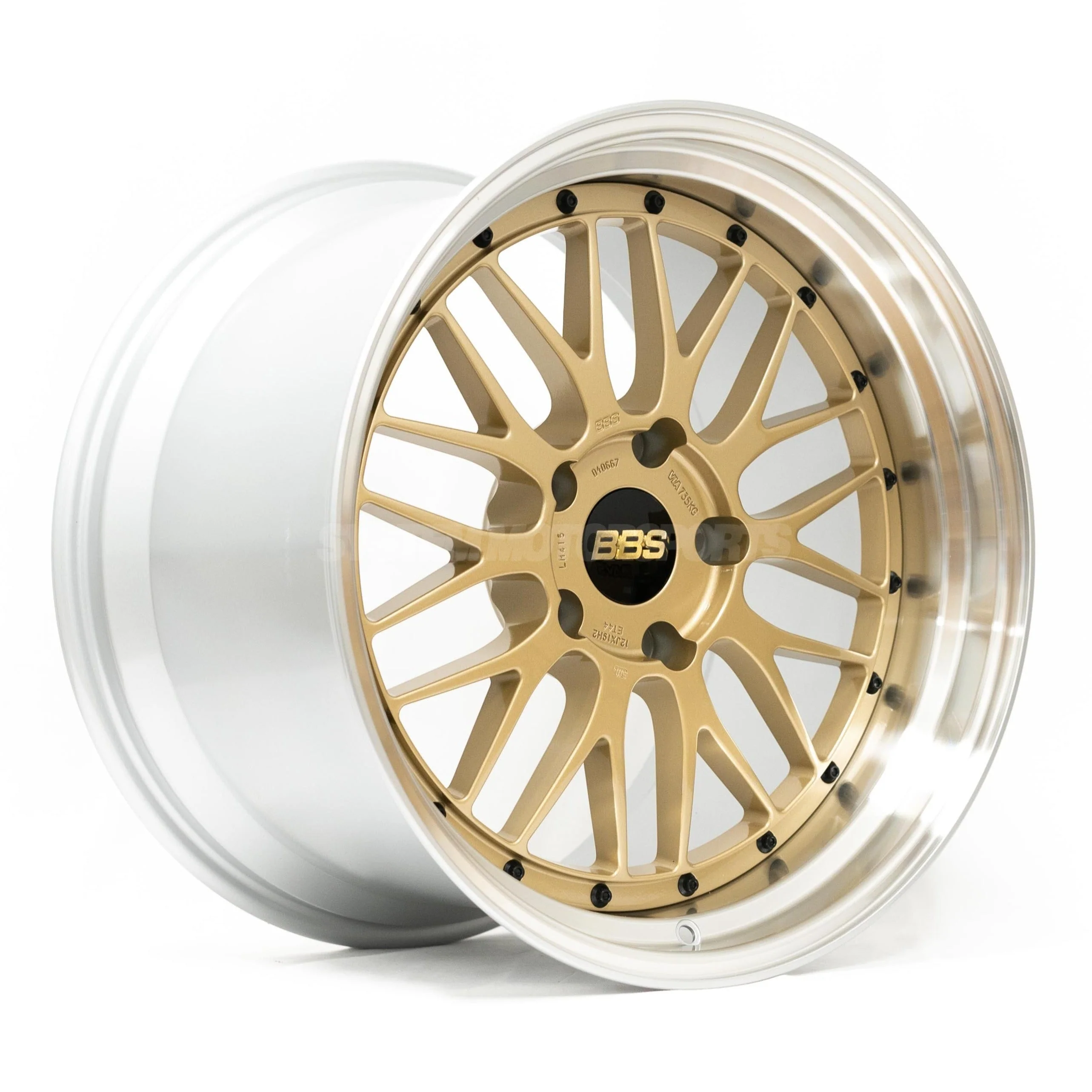 BBS LM - 19x9 +40 5x112, Gold w/ Diamond Cut Rim (LM423GPK)
