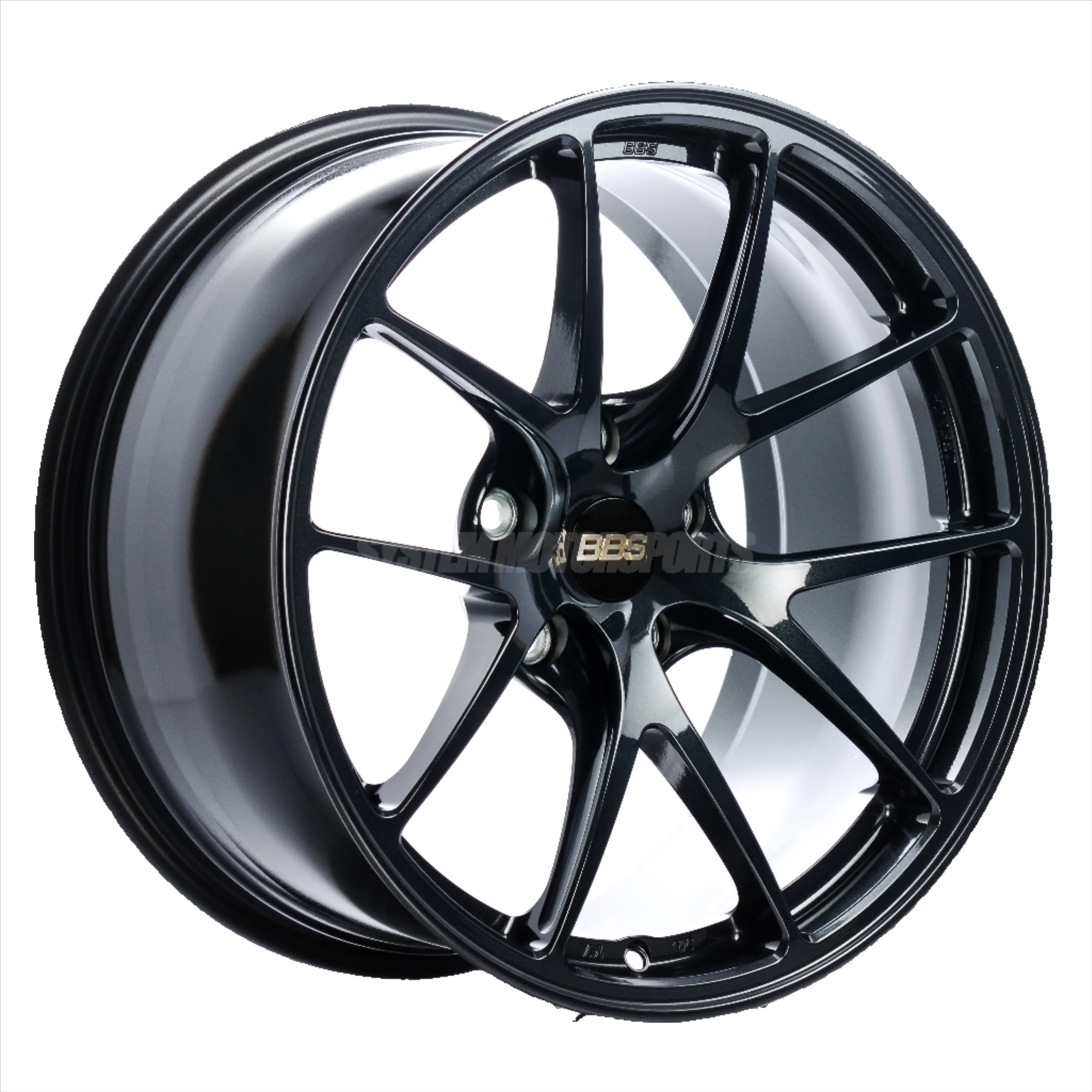 BBS RI-A - 18x10 +25 / 18x11 +37 / 5x120 - Black Blue (F80 M3 / F82 M4 / F87 M2 Fitment) *Set of 4*