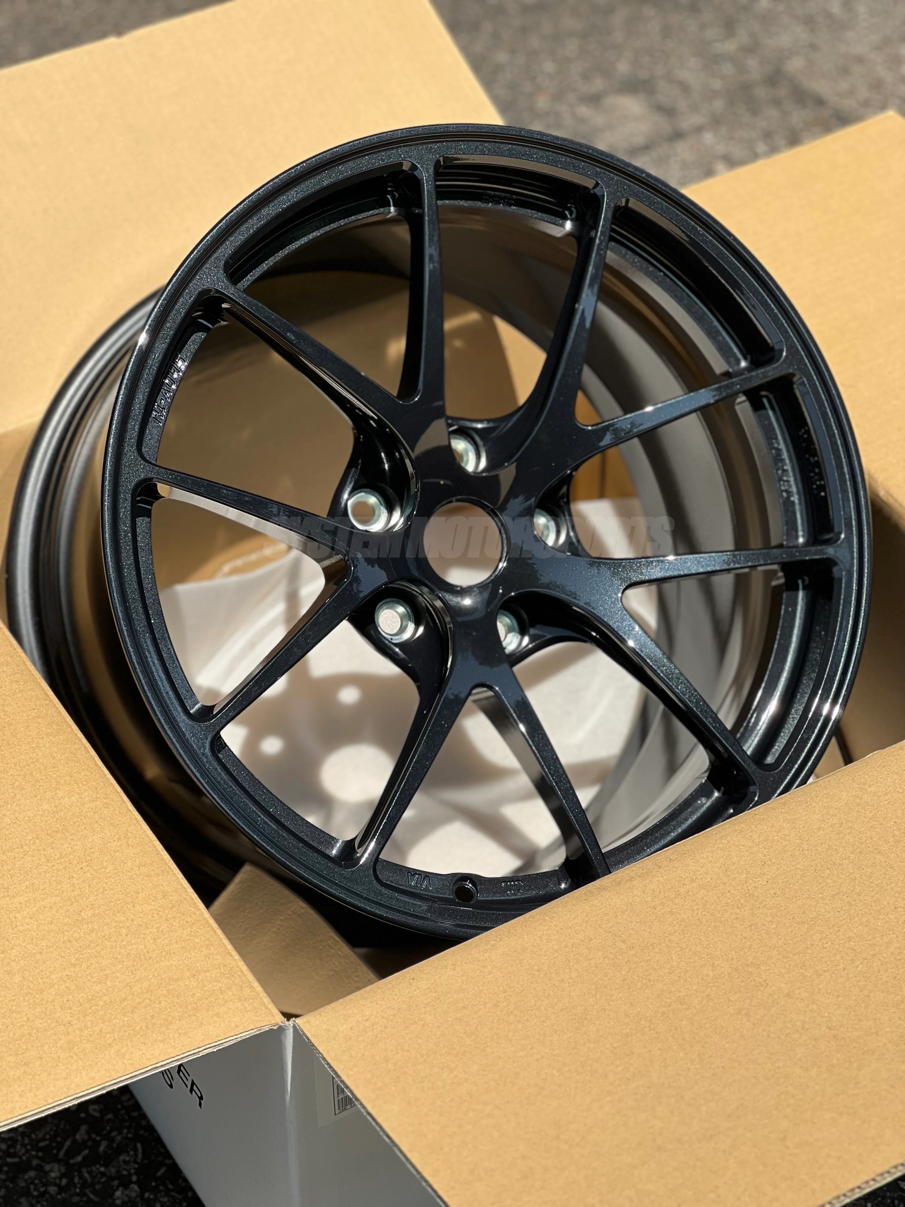 BBS RI-A - 18x10.5 +25 / 18x11 +37 / 5x120 - Black Blue (F80 M3 / F82 M4 / F87 M2 Fitment) *Set of 4* - Image 2