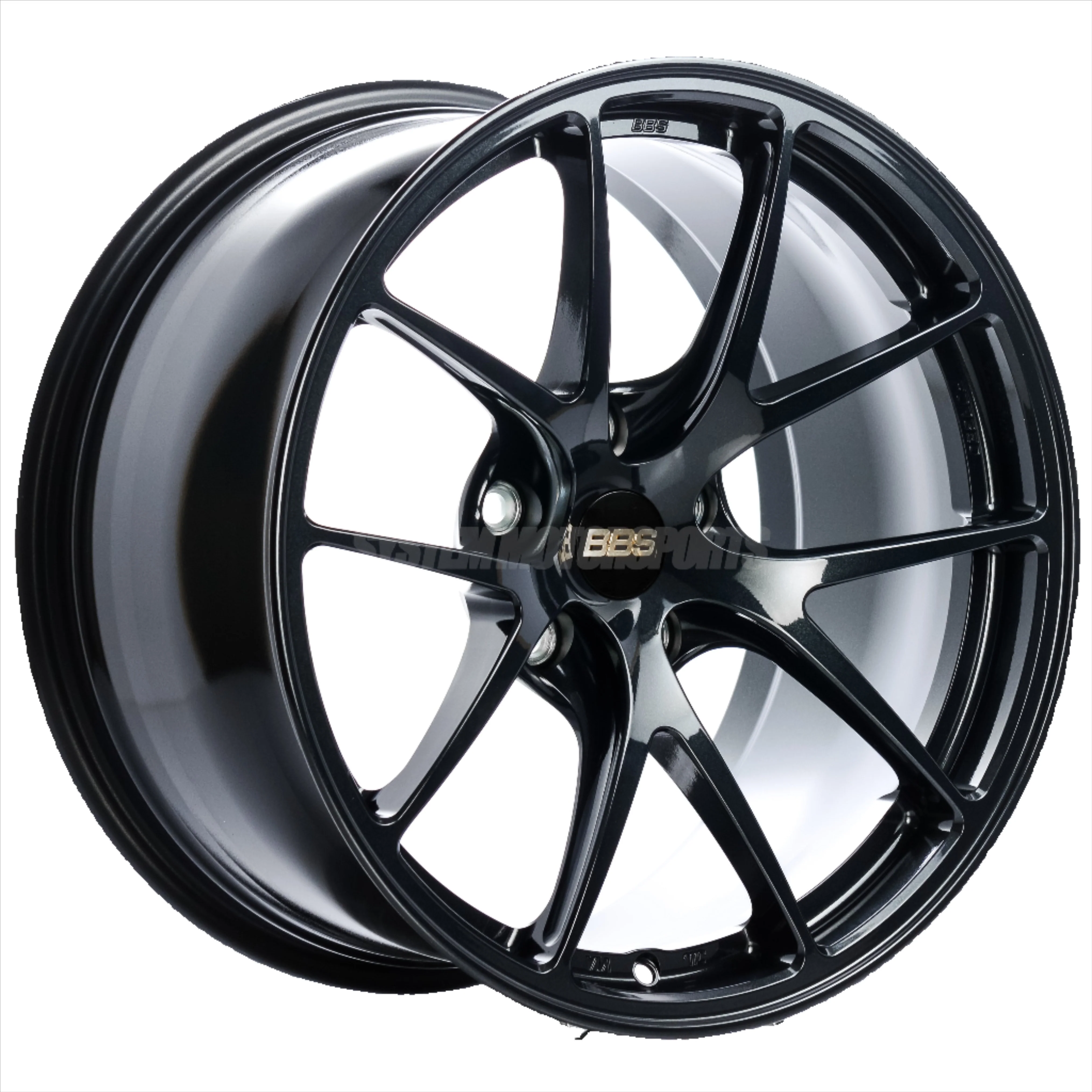 BBS RI-A - 18x10.5 / +25 / 5x120 - Black Blue (Aggressive E90 M3 / E92 M3 / E93 M3 Fitment) *Set of 4*