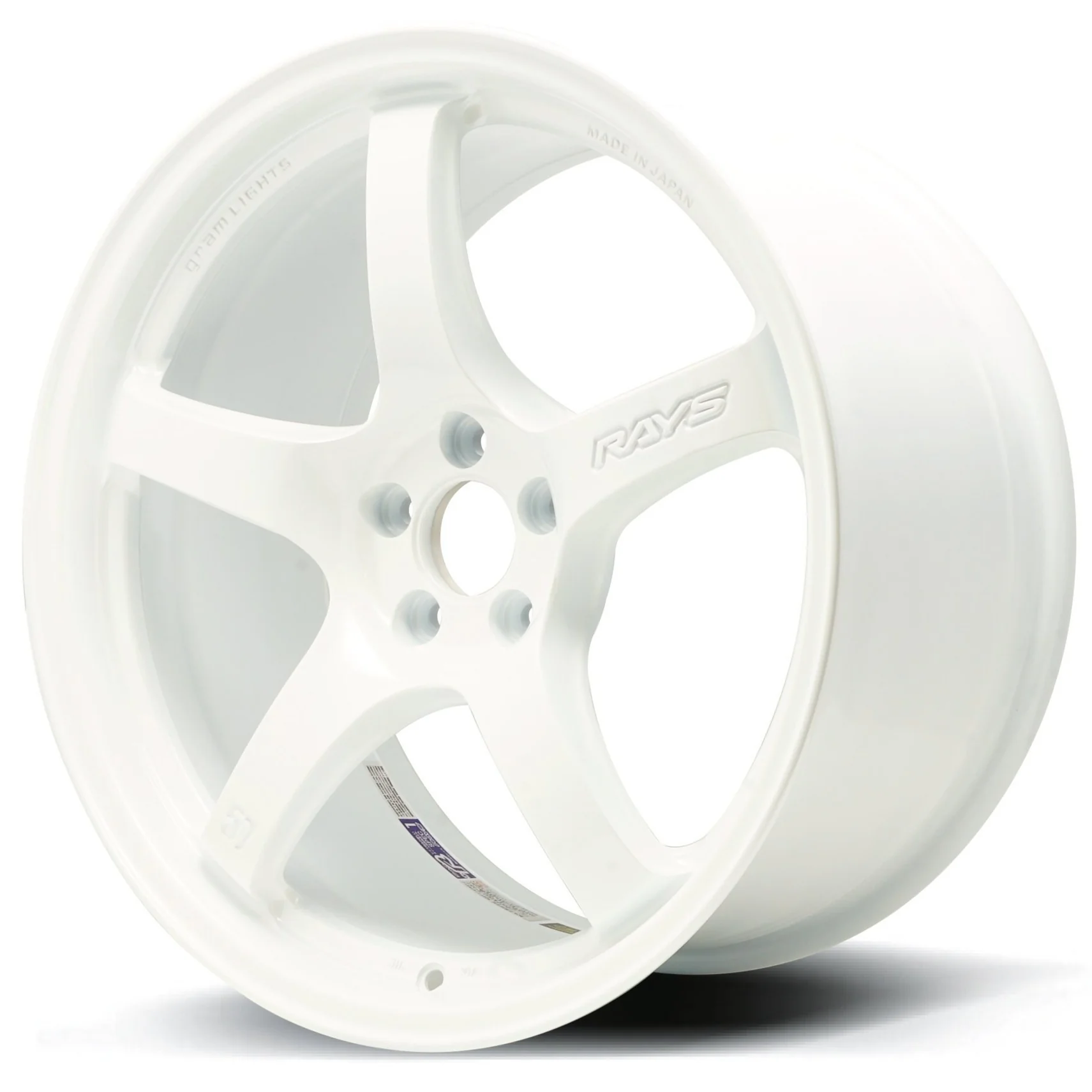 Gram Lights 57CR - 15x8 / +35 / 5x114.3 - Ceramic Pearl *Set of 4*