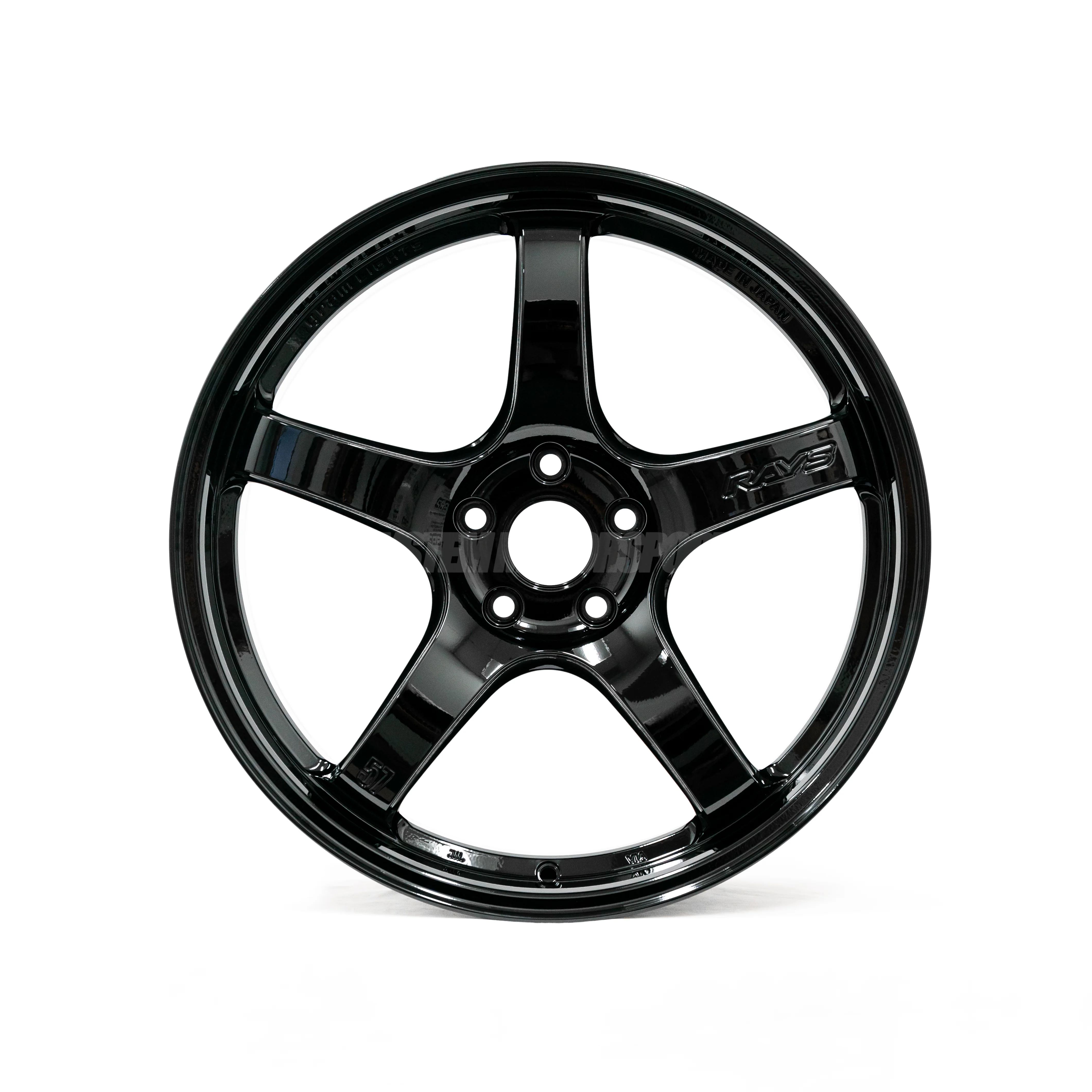 Gram Lights 57CR - 18x9.5 +38 5x114.3 Gloss Black *Set of 4* - Image 3