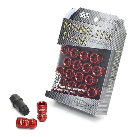 Project Kics Monolith T1/06 Lug Nuts - M12x1.25 / Red - Image 2