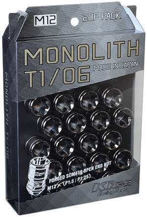 Project Kics Monolith T1/07 Lug Nuts - M14x1.5 / Glorious Black - Image 2