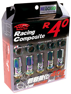 Project Kics R40 Lug Nuts & Locks - M12x1.5 / Neochrome