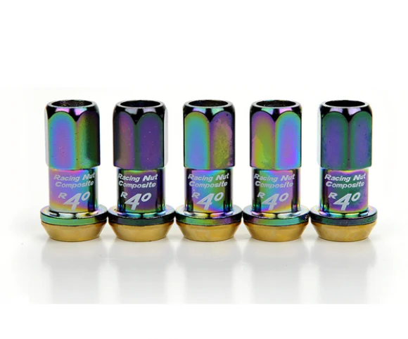 Project Kics R40 Lug Nuts & Locks - M12x1.5 / Neochrome - Image 2