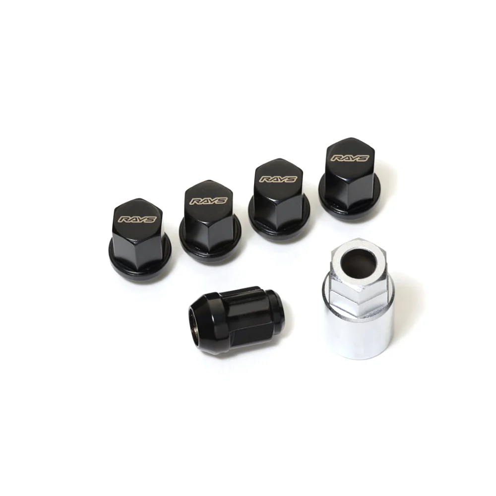 Rays 19Hex Lug Nuts & Locks - M14x1.5 / Black - Image 2