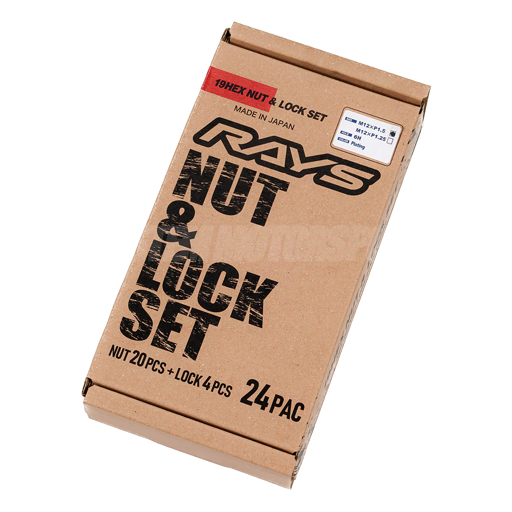 Rays 6H 19Hex Lug Nuts & Locks - M14x1.5 / Chrome - Image 3