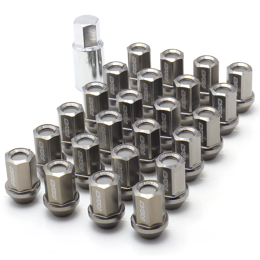 Rays Dura-Nut 6H L37 Lug Nuts & Locks - M12x1.25 / Gunmetallic - Image 2