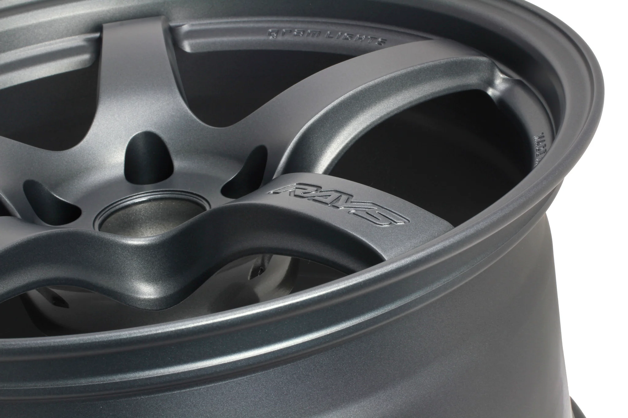 Gram Lights 57CR - 18x10.5 / +12 / 5x114.3 - Gunblue II *Set of 4* - Image 3