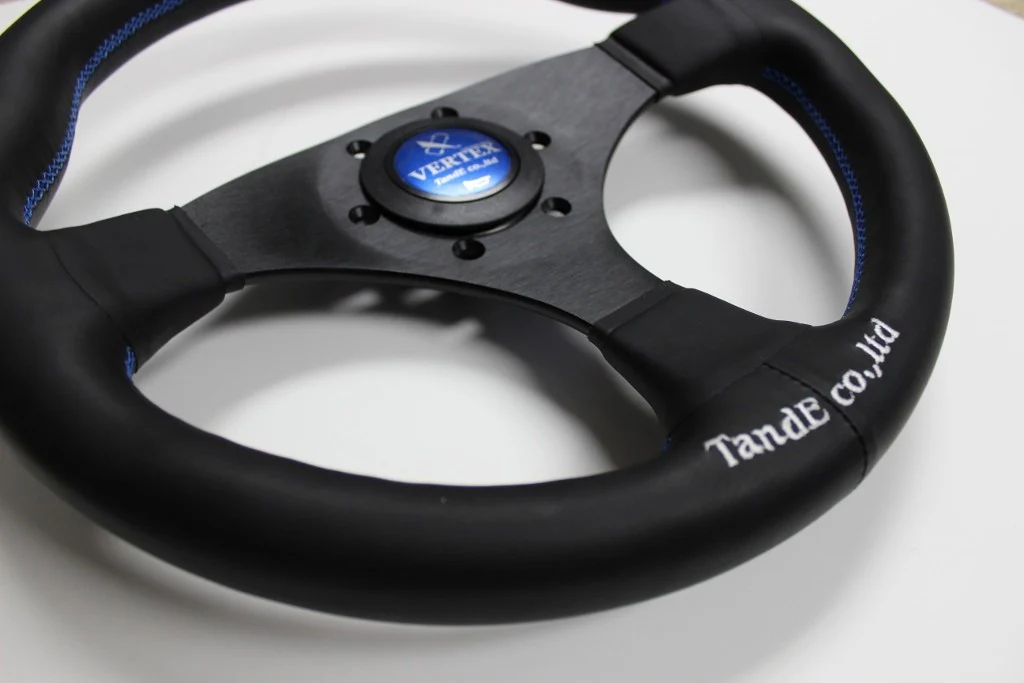 Vertex Flat Steering Wheel BLUE - 325mm (STW-FLT-BLU) - Image 3