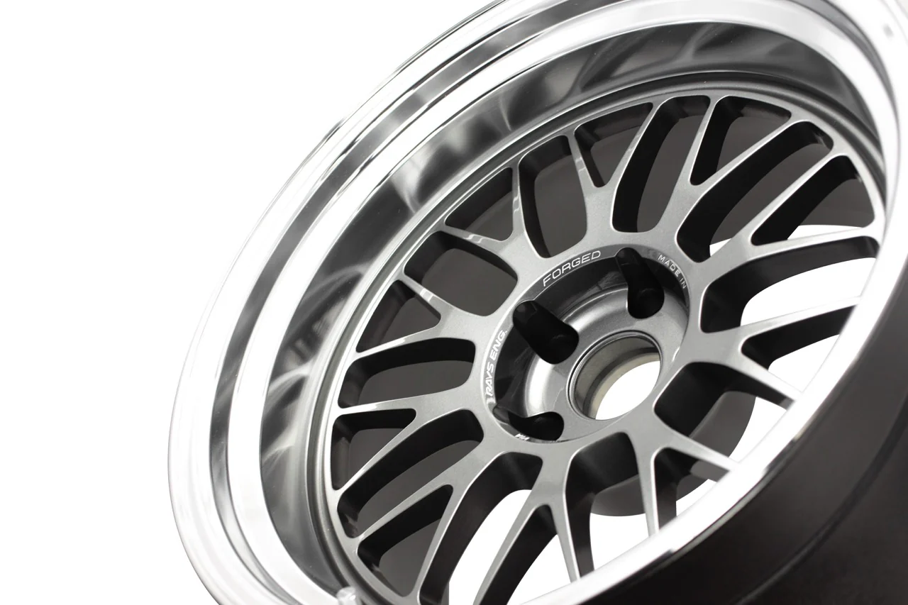 Volk Racing 21A - 18x10 -15 / 18x12 -15 / 5x114.3 - Dark Gunmetal / Rim DC *Set of 4* - Image 6