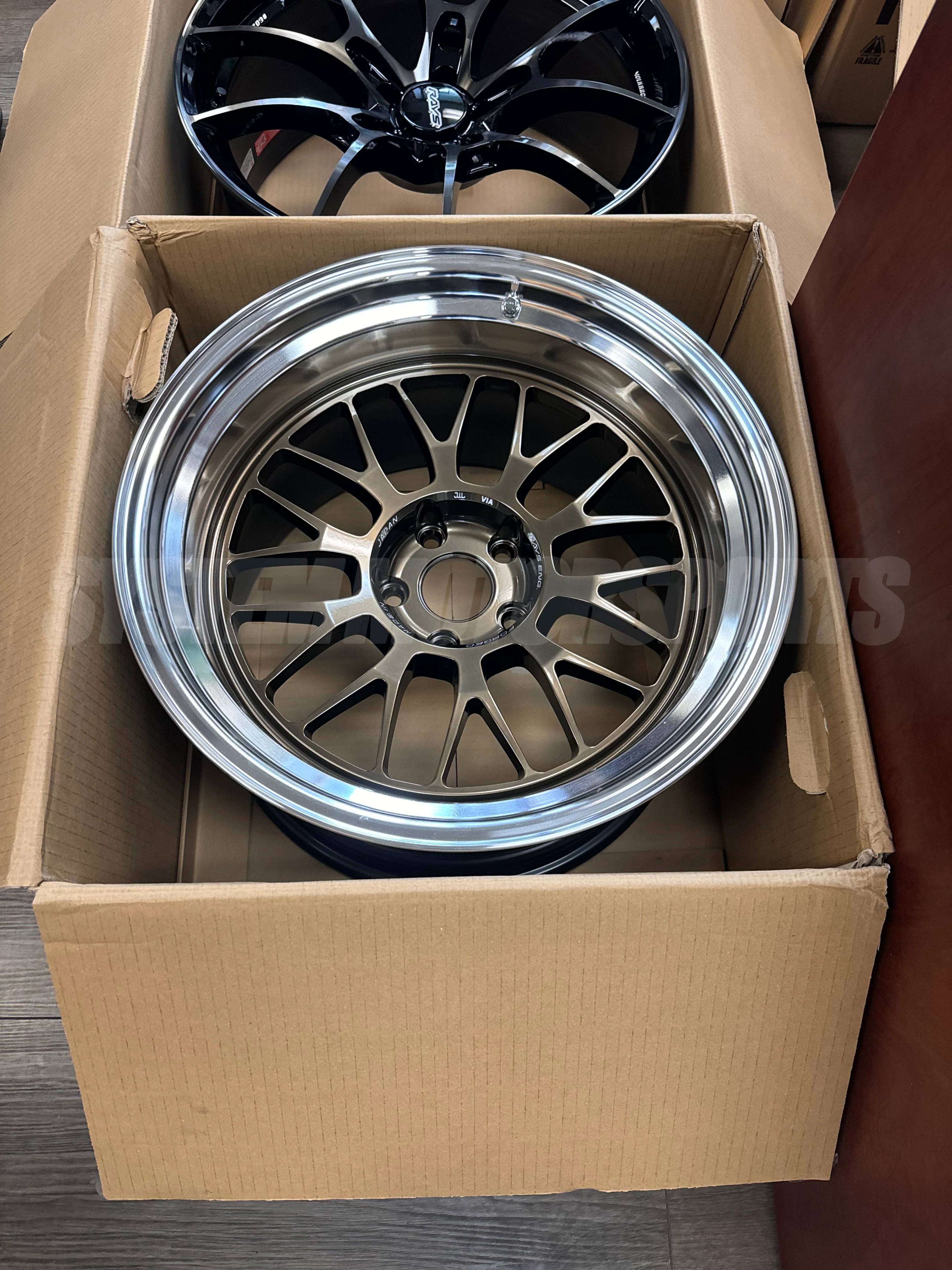 Volk Racing 21A Spec-SR - 18x10.5 / +22 / 5x120 - Shining Bronze Metal / Rim DC *Set of 4* - Image 9