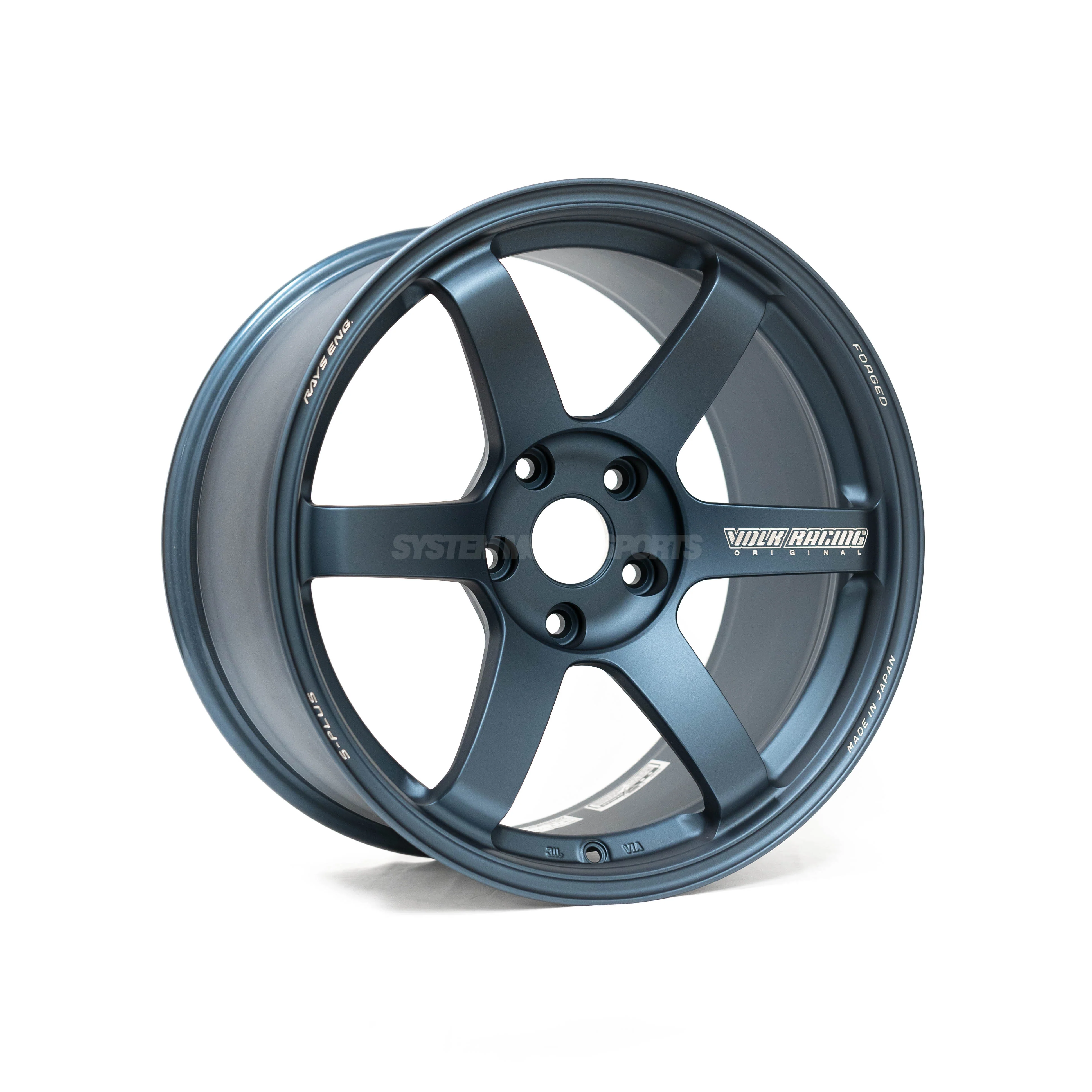 Volk Racing TE37 Saga S-Plus - 18x10 / +34 / 5x120 - Matte Blue Gunmetal *Set of 4* - Image 4