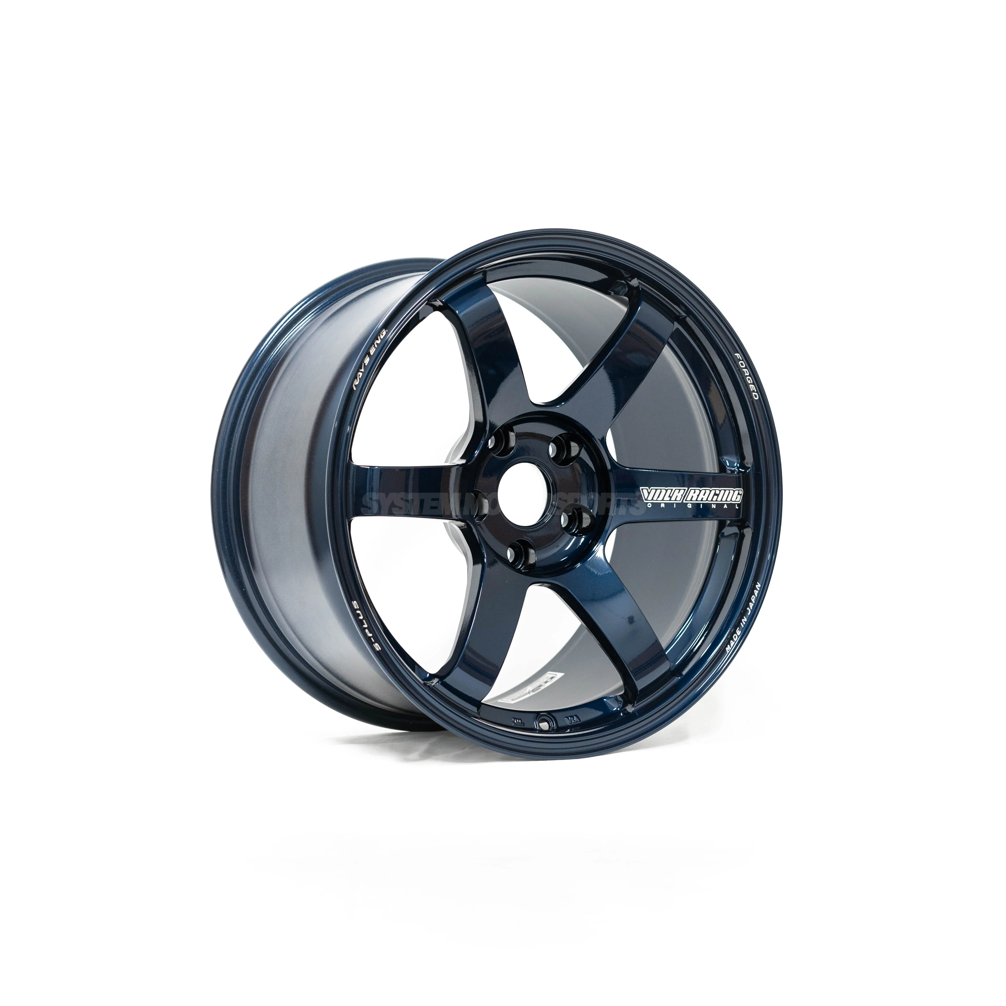 Volk Racing TE37 Saga S-Plus - 18x9.5 / +27 / 5x114.3 - Mag Blue (Tesla Model 3/Y Fitment) *SET OF 4* - Image 6