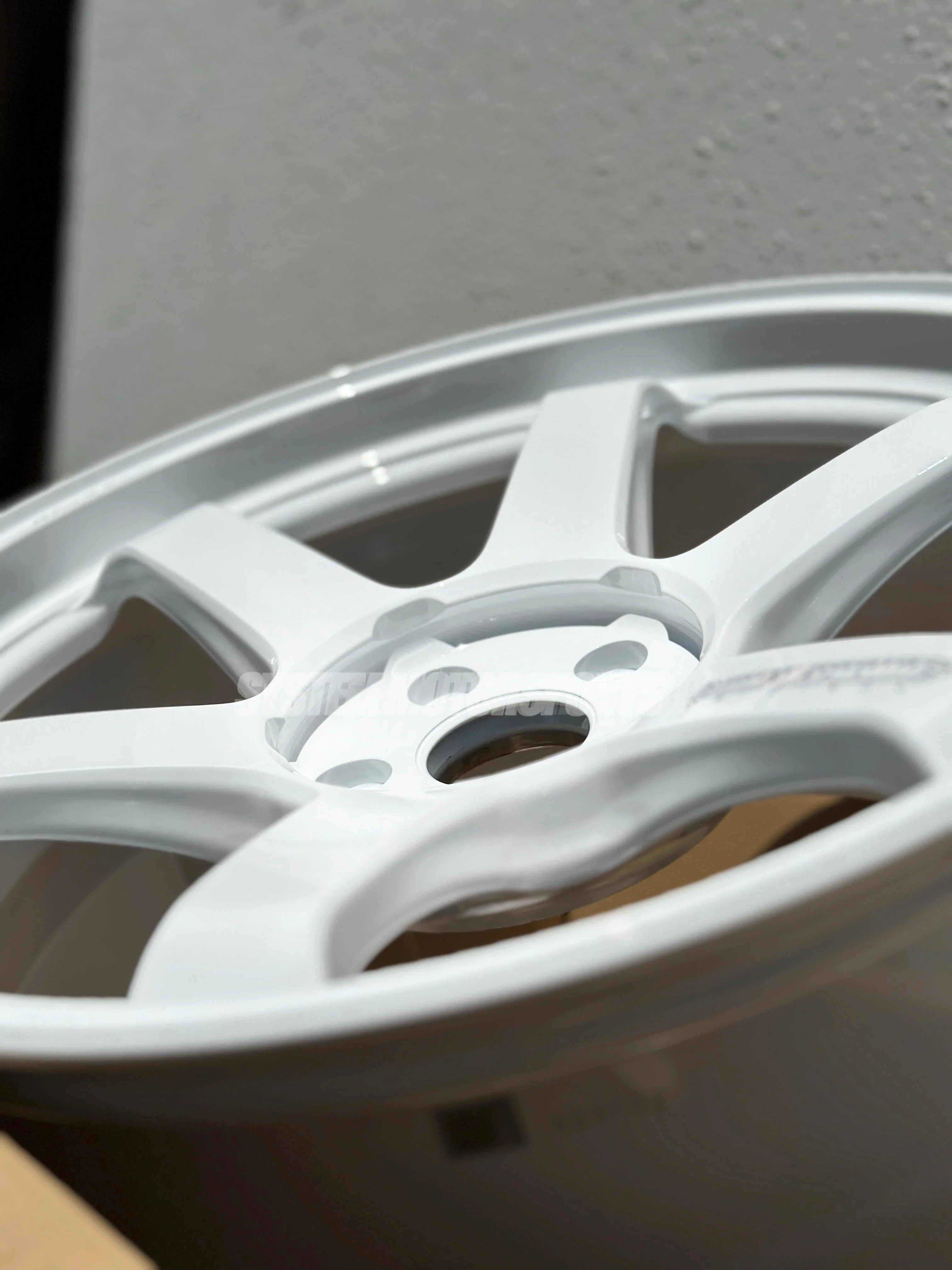 Volk Racing TE37 Ultra M-Spec - 19x10 / +30 / 5x114.3 - Dash White (Tesla Model 3/Y Fitment) *SET OF 4* - Image 6