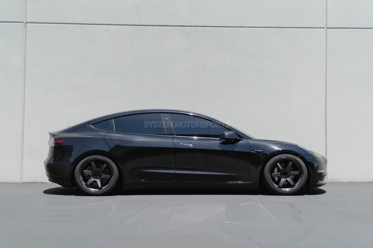 Volk Racing TE37 Ultra M-Spec - 19x9.5 / +28 / 5x114.3 - Diamond Black (Tesla Model 3/Y Fitment) *SET OF 4* - Image 3
